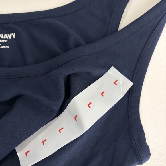 Old Navy Tank Top Women's Large Navy Blue Round Neck Sleeveless First Layer - Picture 8 of 10